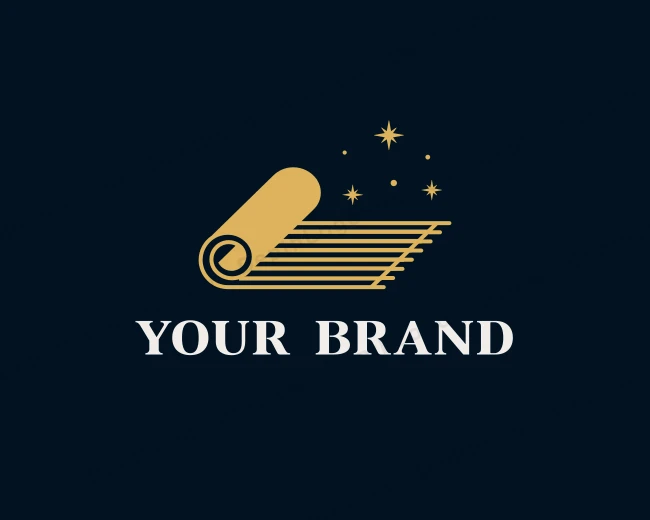 Indoor Rug Carpet logo template for Your Brand