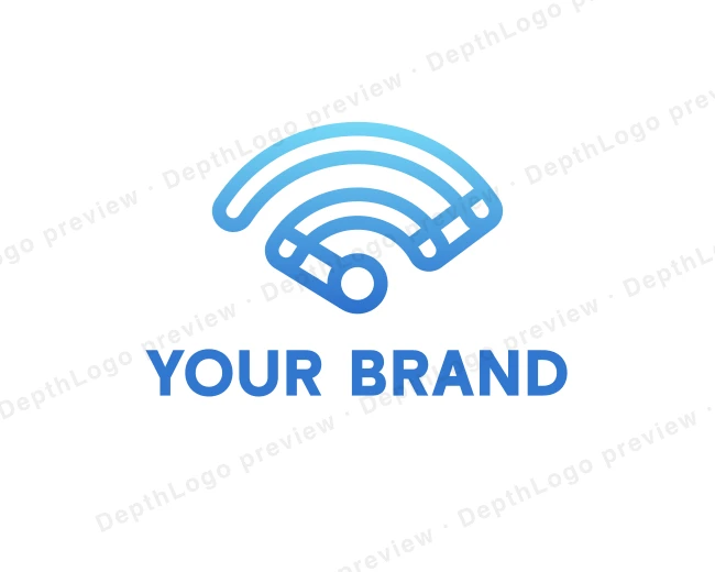 Internet Signal Wifi logo template for Your Brand