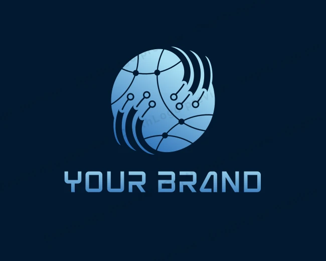 Internet Wiring Cable logo template for Your Brand