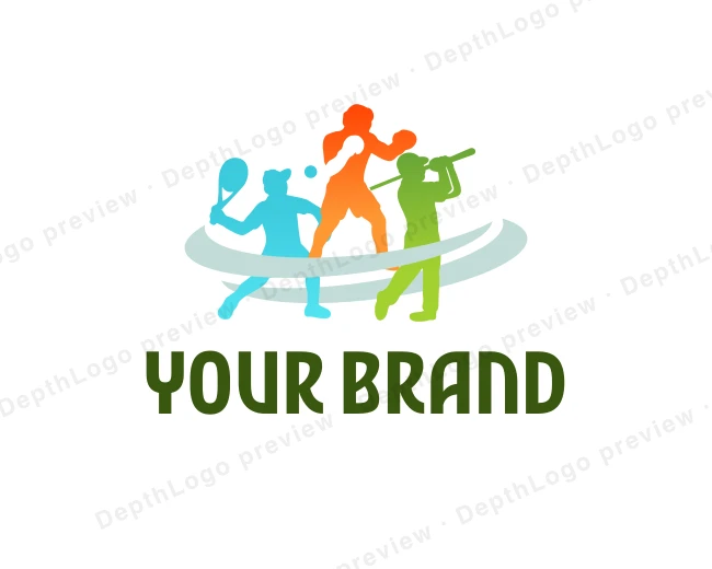 Intramural Sports Athlete logo template for Your Brand