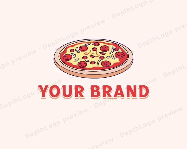 Italian Pizza Tomato logo template for Your Brand