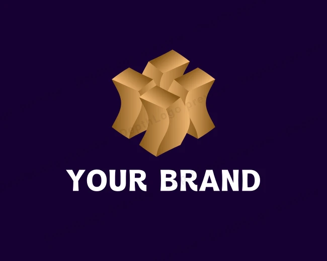 Jewelry Luxury Gold logo template for Your Brand