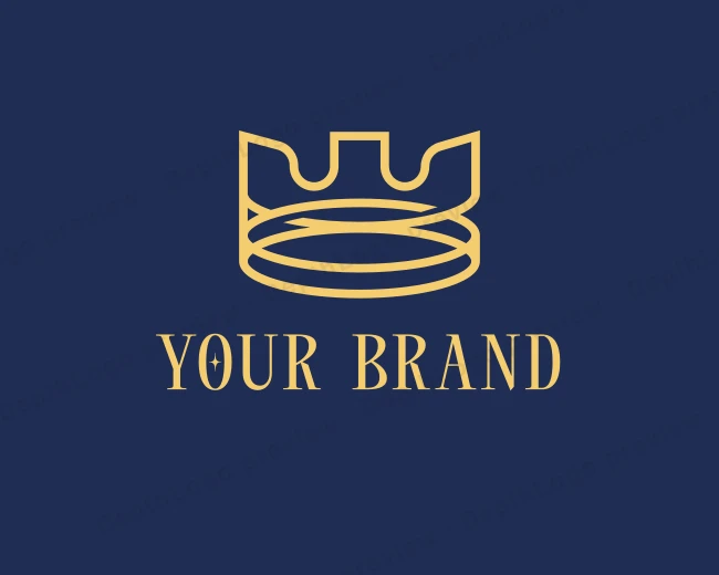 Jewelry Royal Crown logo template for Your Brand