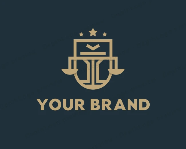 Justice Scale Law logo template for Your Brand
