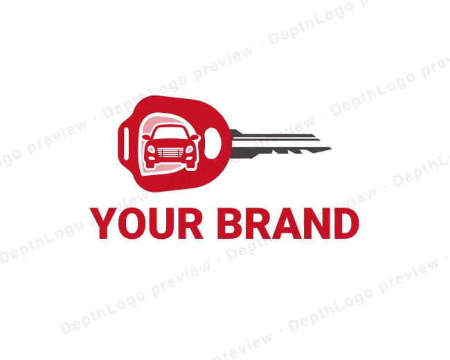 Key Car Rental logo template for Your Brand