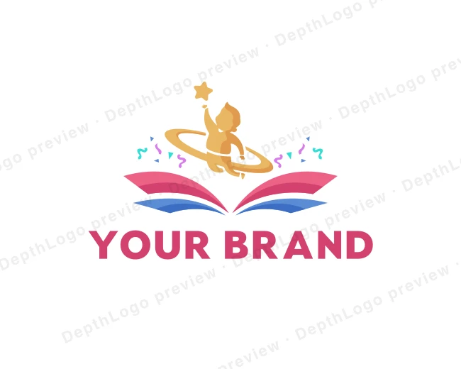 Kid Learning Book logo template for Your Brand