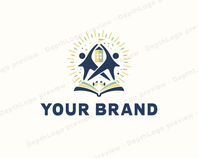 Kids Daycare Learning logo template for Your Brand