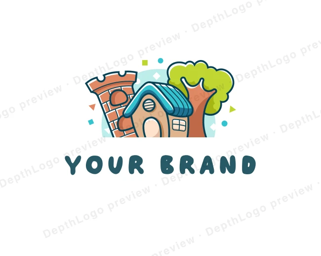 Kindergarten Nursery Daycare logo template for Your Brand