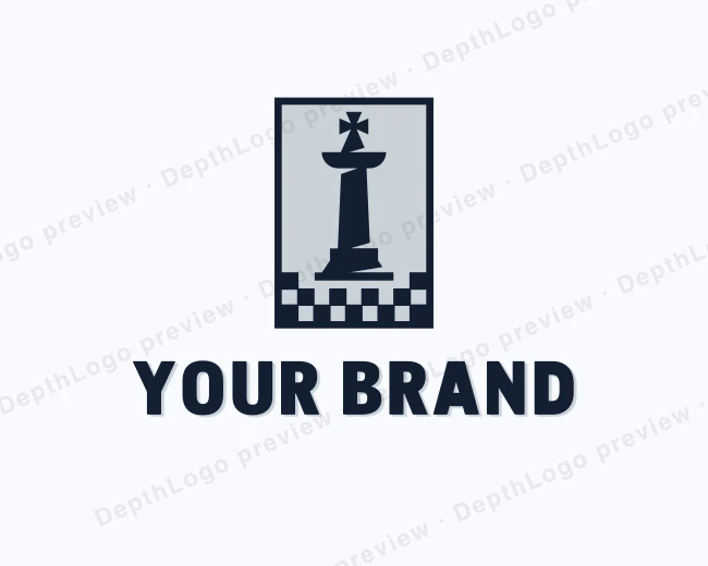 King Chess Piece logo template for Your Brand