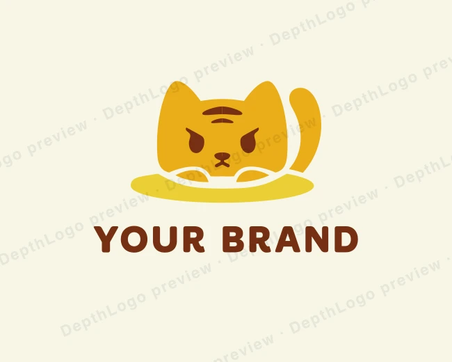 Kitten Pet Cat logo template for Your Brand