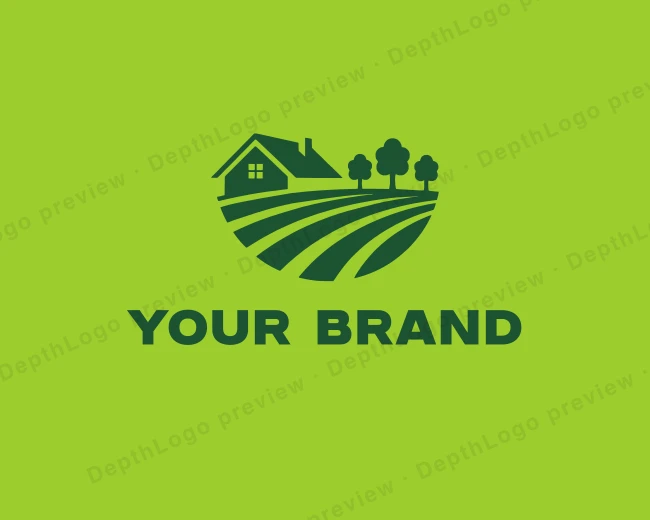 Landscaping Lawn Care logo template for Your Brand
