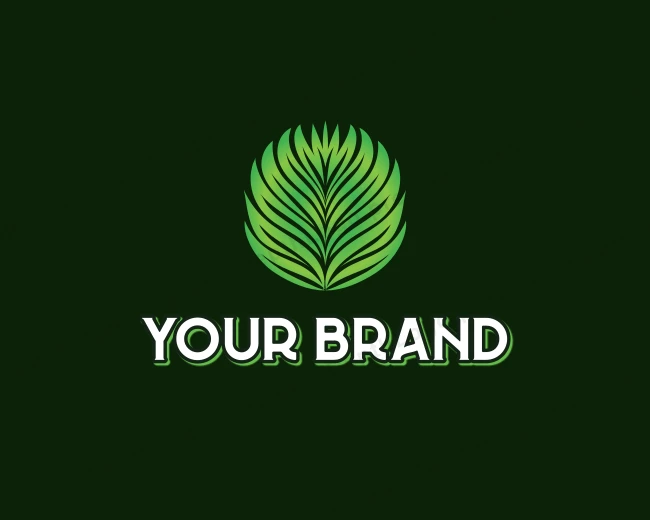 Leaf Botanical Plant logo template for Your Brand