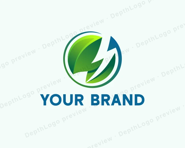 Leaf Eco Energy logo template for Your Brand