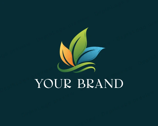 Leaf Eco Wellness logo template for Your Brand