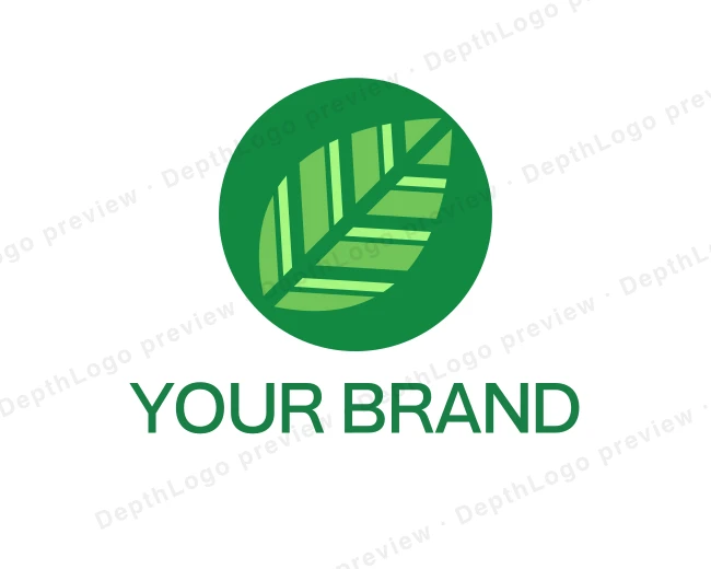 Leaf Nature Environment logo template for Your Brand