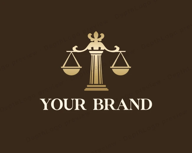 Legal Justice Scale logo template for Your Brand