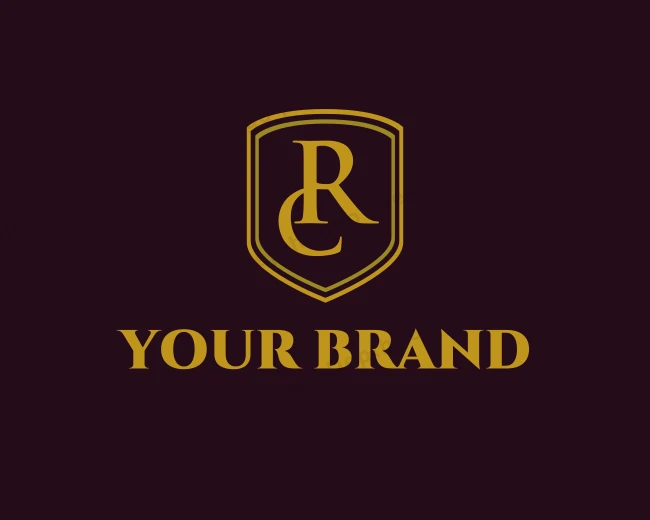 Legal Shield Letter RC logo template for Your Brand