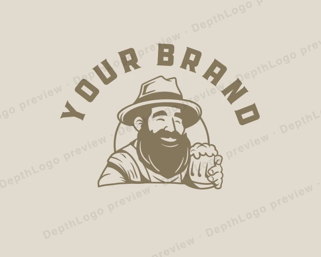 Liquor Brewing Beer logo template for Your Brand
