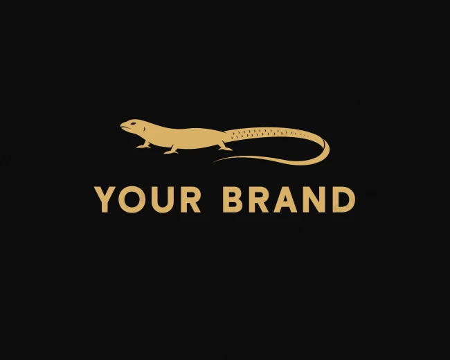 Lizard Reptile Animal logo template for Your Brand