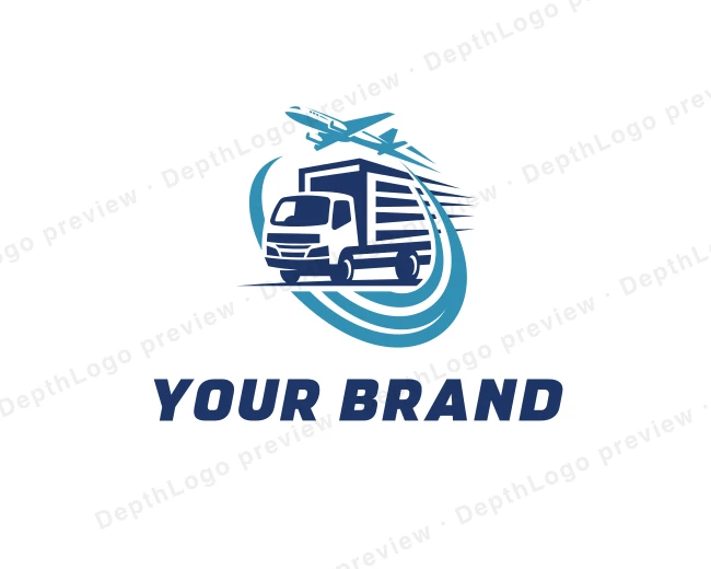 Logistics Courier Cargo logo template for Your Brand