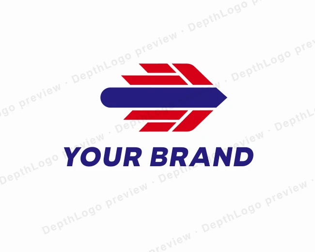 Logistics Shipping Courier logo template for Your Brand