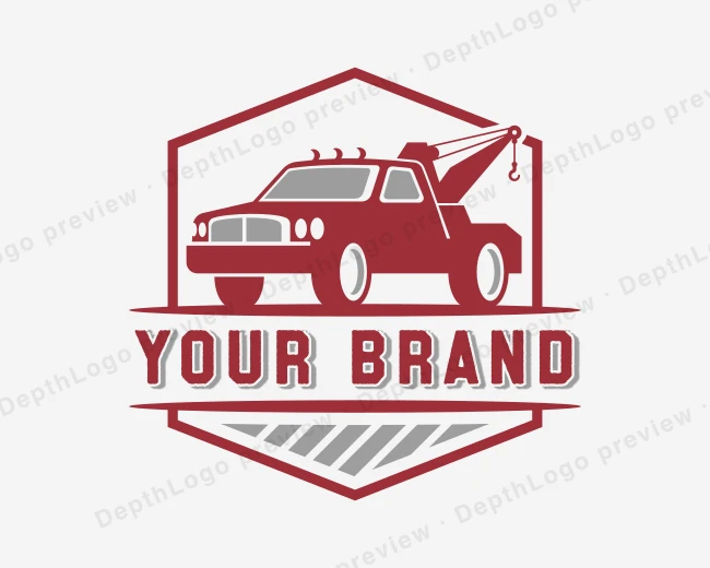 Logistics Tow Truck logo template for Your Brand