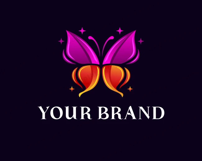 Luxury Butterfly Wings logo template for Your Brand