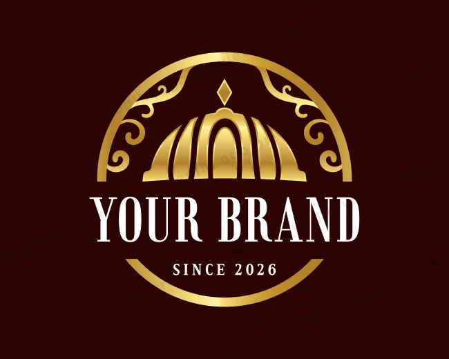 Luxury Cloche Diner logo template for Your Brand