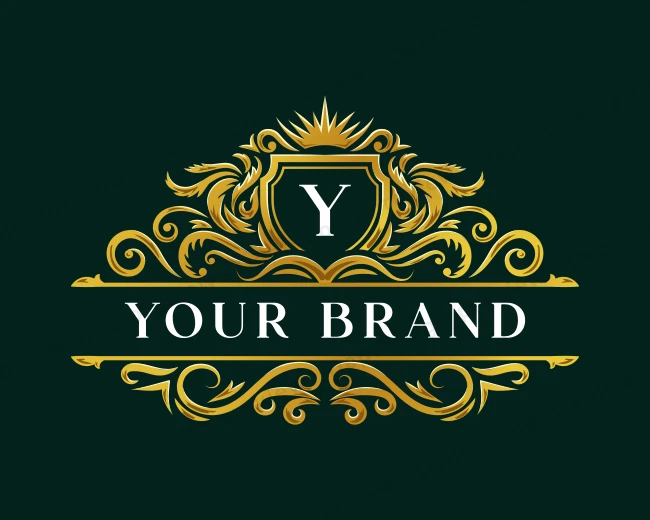 Luxury Floral Crest logo template for Your Brand