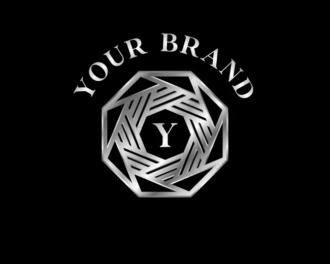 Luxury Metallic Industrial logo template for Your Brand