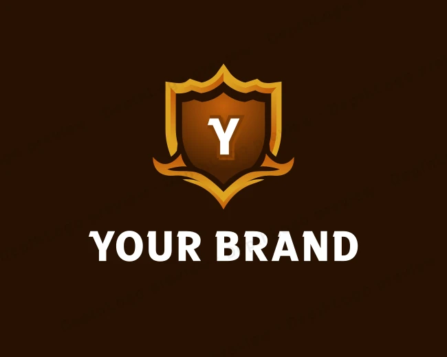 Luxury Shield Crest logo template for Your Brand