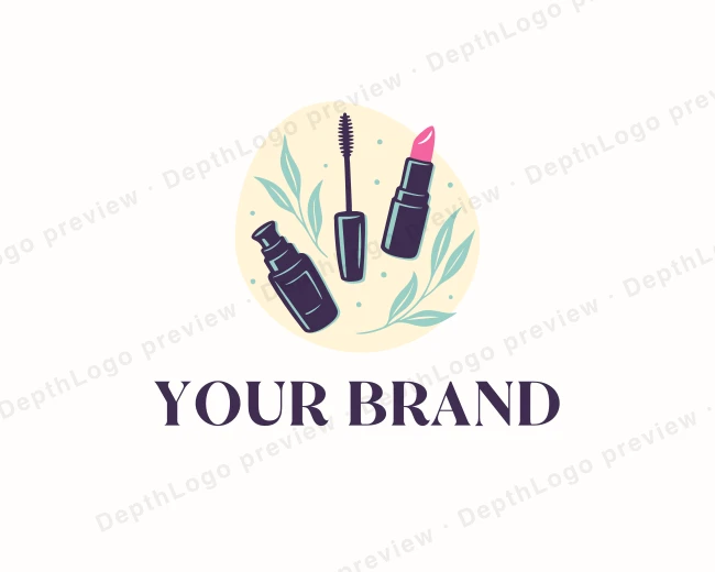 Makeup Cosmetics Beauty logo template for Your Brand