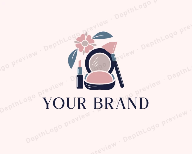 Makeup Cosmetics Glam logo template for Your Brand