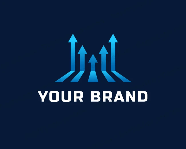 Marketing Arrow Graph logo template for Your Brand