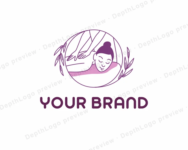 Massage Spa Relaxation logo template for Your Brand