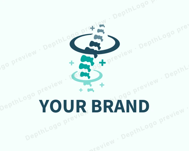 Medical Chiropractic Spine logo template for Your Brand