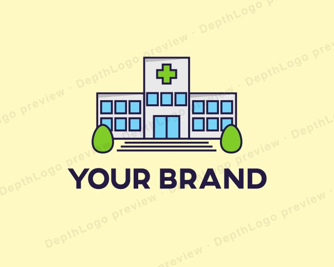 Medical Hospital Building logo template for Your Brand