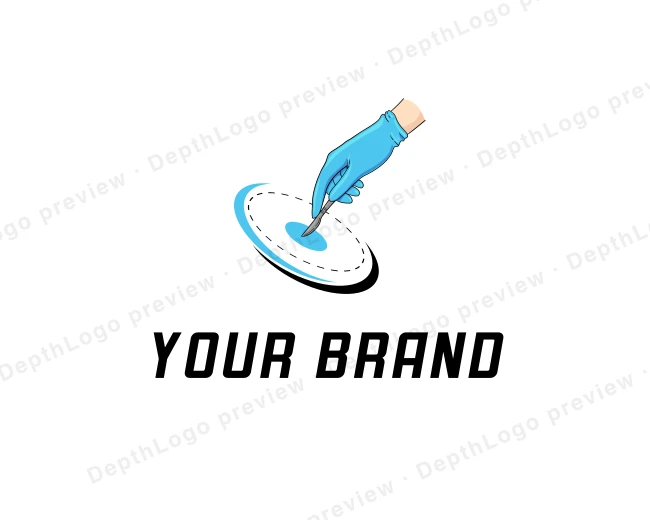 Medical Scalpel Surgery logo template for Your Brand