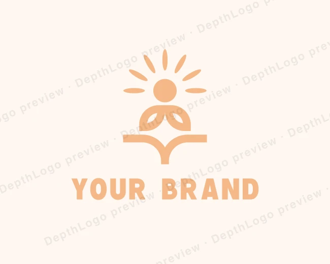 Meditation Holistic Yoga logo template for Your Brand
