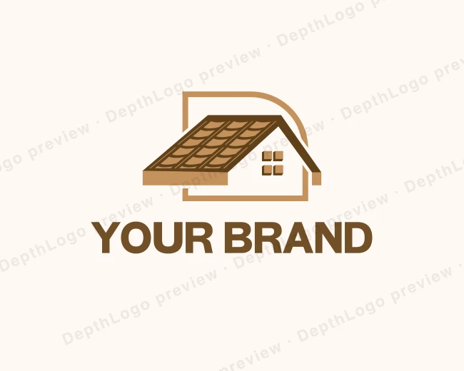Metal Roofing Tile logo template for Your Brand