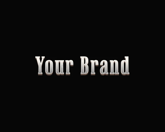 Metallic Industrial Agency logo template for Your Brand