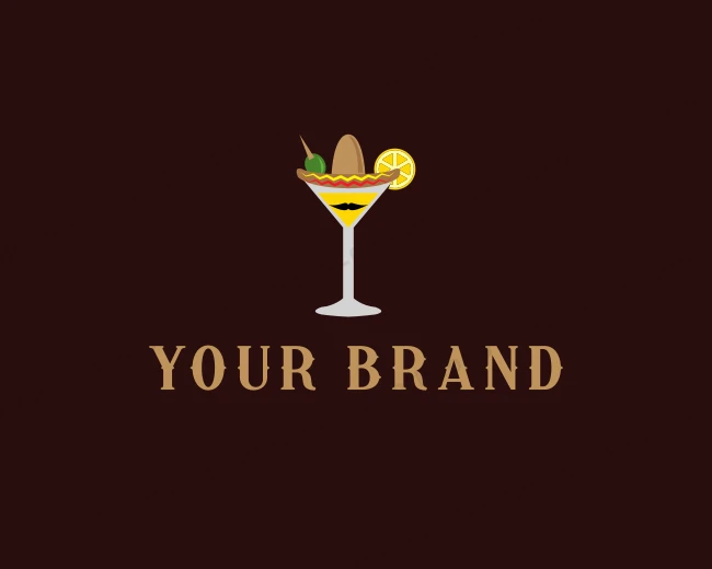 Mexican Restaurant Cocktail logo template for Your Brand
