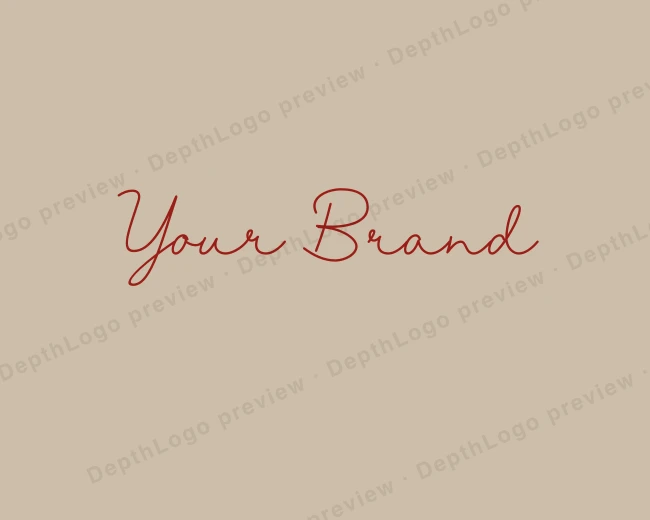 Minimalist Signature Brand logo template for Your Brand