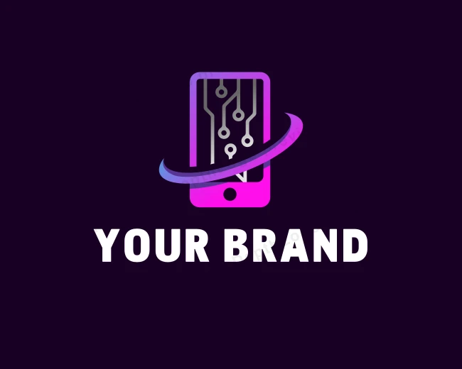 Mobile Technology Circuit logo template for Your Brand