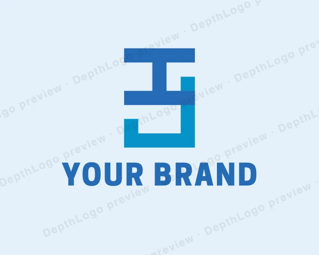 Modern Business Letters IJ logo template for Your Brand