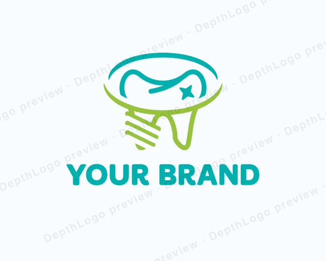 Molar Tooth Dentist logo template for Your Brand