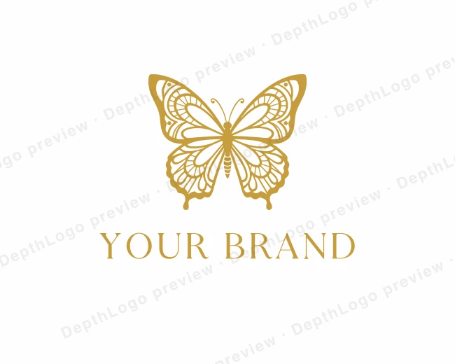 Monarch Butterfly Transformation logo template for Your Brand