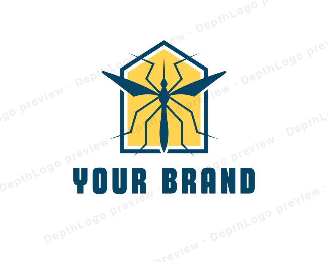 Mosquito Insect Pest logo template for Your Brand