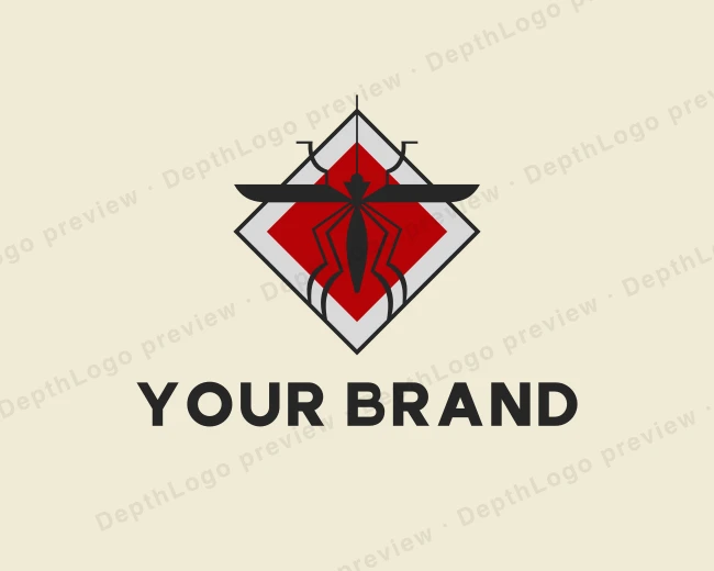 Mosquito Insect Pest logo template for Your Brand