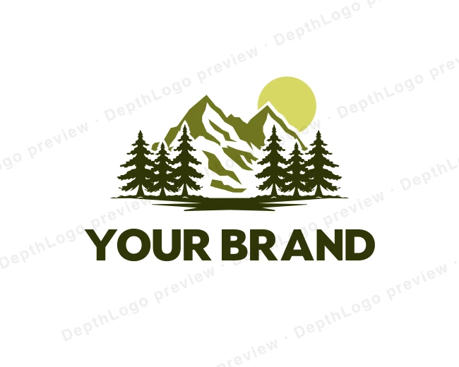 Mountain Adventure Outdoor logo template for Your Brand